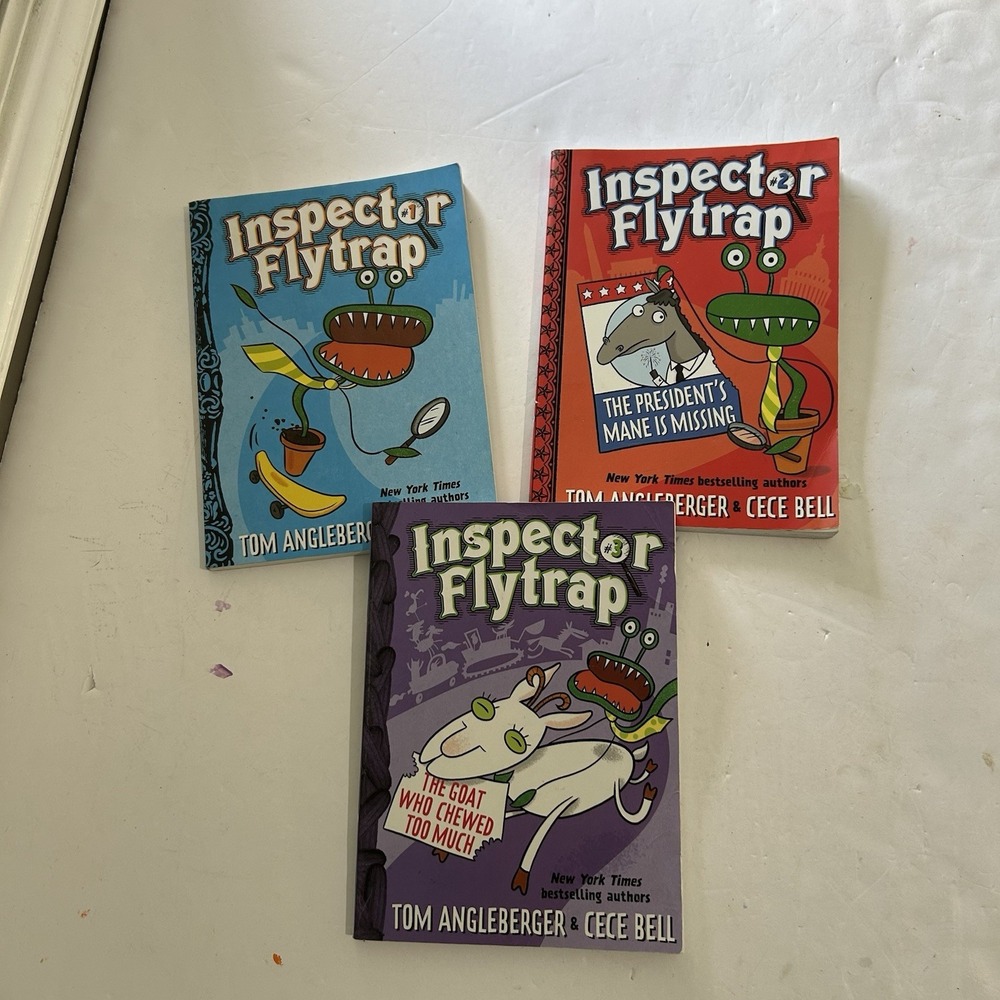 Inspector Flytrap Series All 3 Books in Paperback Young Readers Graphic Novel
